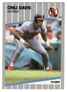 Chili Davis - California Angels (MLB Baseball Card) 1989 Fleer # 474 Mint