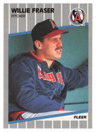 Willie Fraser - California Angels (MLB Baseball Card) 1989 Fleer # 478 Mint