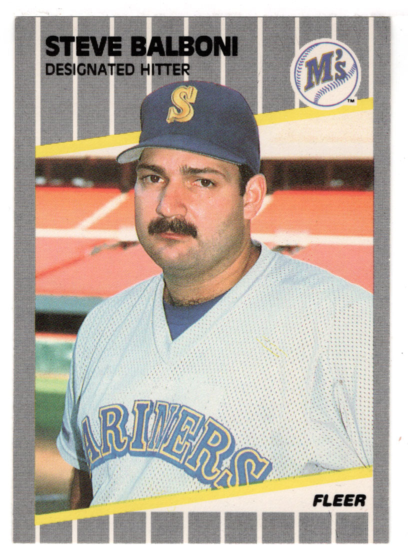 Steve Balboni - Seattle Mariners (MLB Baseball Card) 1989 Fleer # 538 Mint