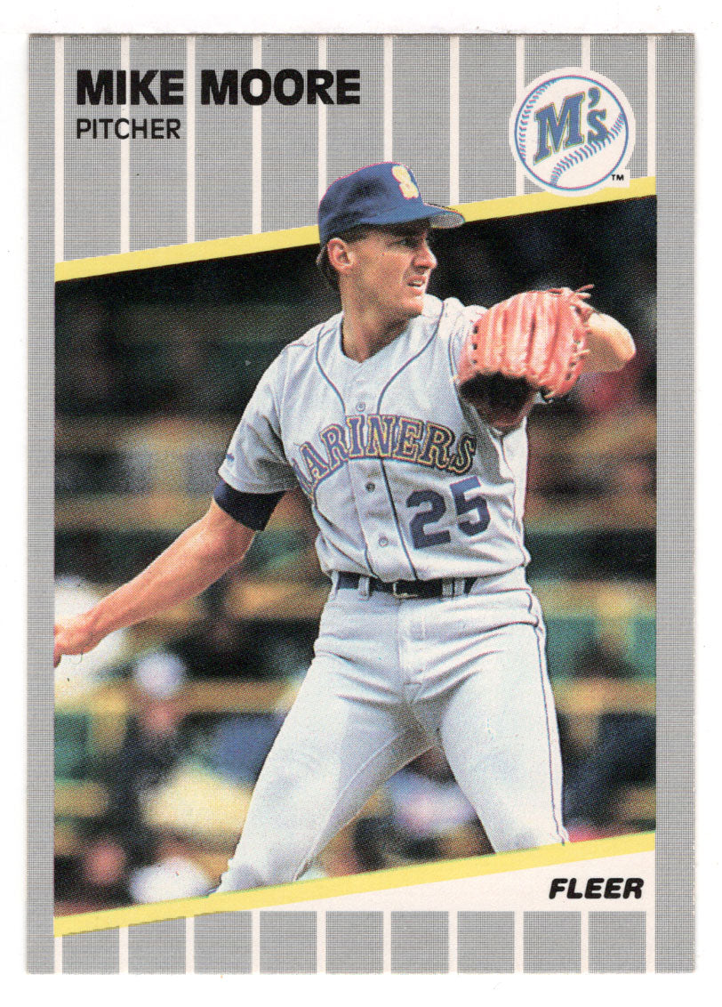 Mike Moore - Seattle Mariners (MLB Baseball Card) 1989 Fleer # 554 Mint