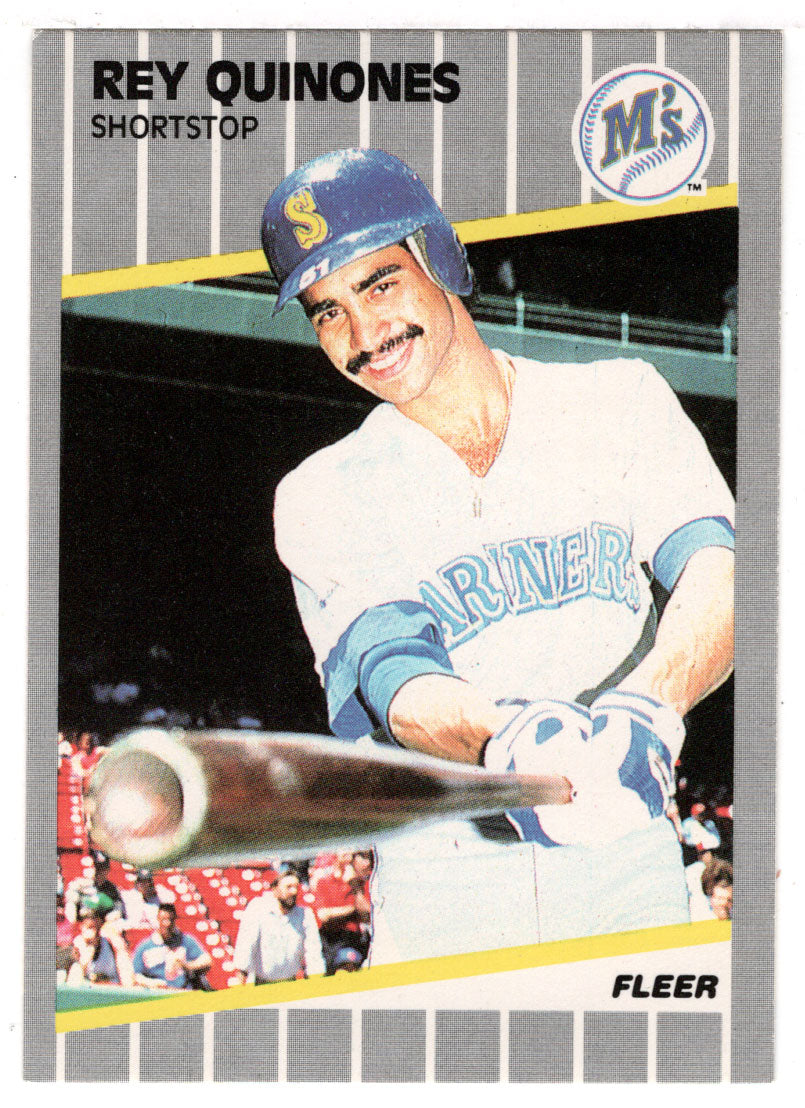 Rey Quinones - Seattle Mariners (MLB Baseball Card) 1989 Fleer # 556 Mint