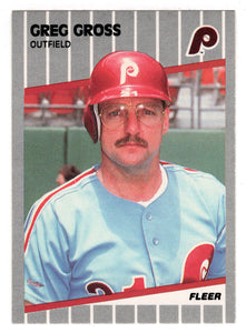 Greg Gross - Philadelphia Phillies (MLB Baseball Card) 1989 Fleer # 568 Mint
