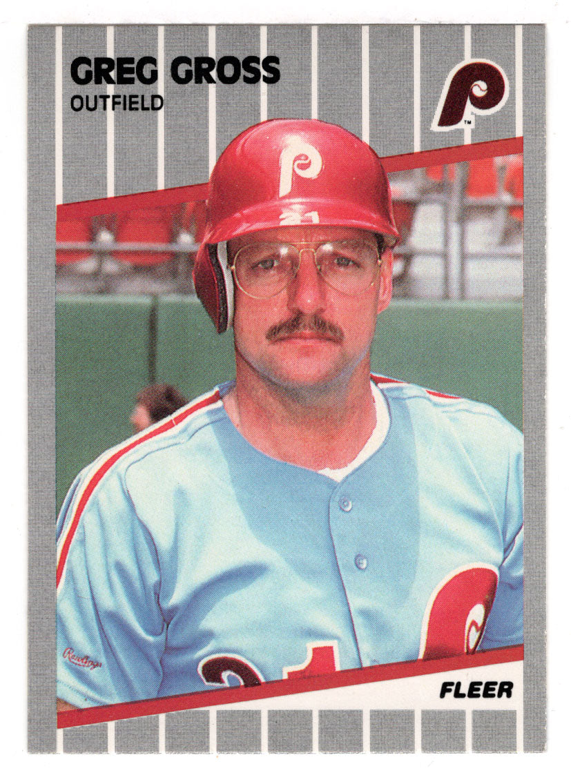 Greg Gross - Philadelphia Phillies (MLB Baseball Card) 1989 Fleer # 568 Mint