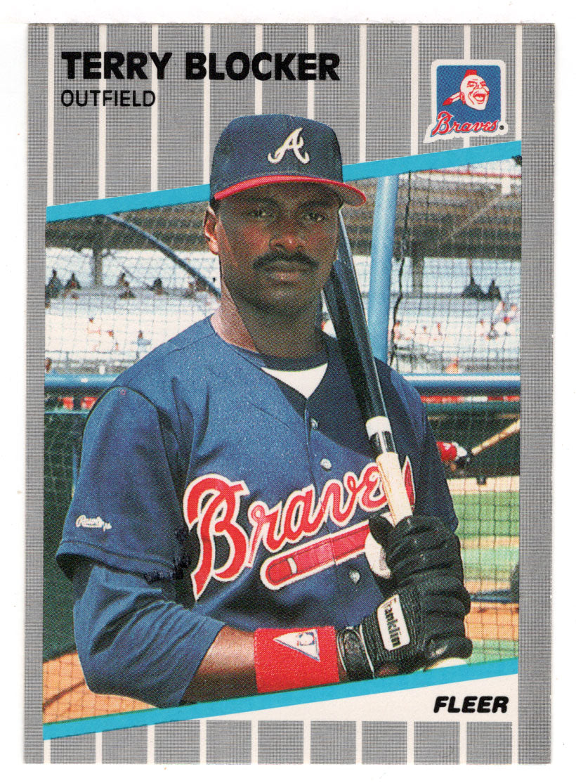 Terry Blocker - Atlanta Braves (MLB Baseball Card) 1989 Fleer # 589 Mint