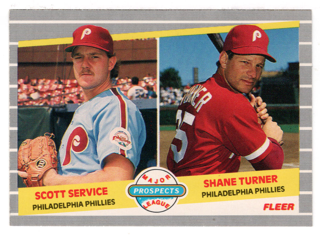 Scott Service - Shane Turner - Philadelphia Phillies - Superstar Specials (MLB Baseball Card) 1989 Fleer # 653 Mint
