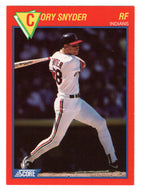 Cory Snyder - Cleveland Indians (MLB Baseball Card) 1989 Score Hottest 100 Stars # 6 Mint