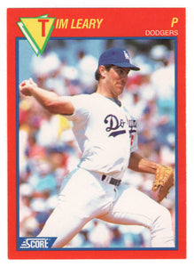 Tim Leary - Los Angeles Dodgers (MLB Baseball Card) 1989 Score Hottest 100 Stars # 9 Mint