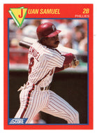 Juan Samuel - Philadelphia Phillies (MLB Baseball Card) 1989 Score Hottest 100 Stars # 26 Mint