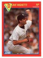 Dave Righetti - New York Yankees (MLB Baseball Card) 1989 Score Hottest 100 Stars # 37 Mint