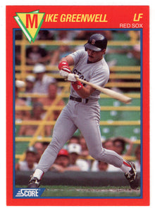 Mike Greenwell - Boston Red Sox (MLB Baseball Card) 1989 Score Hottest 100 Stars # 70 Mint