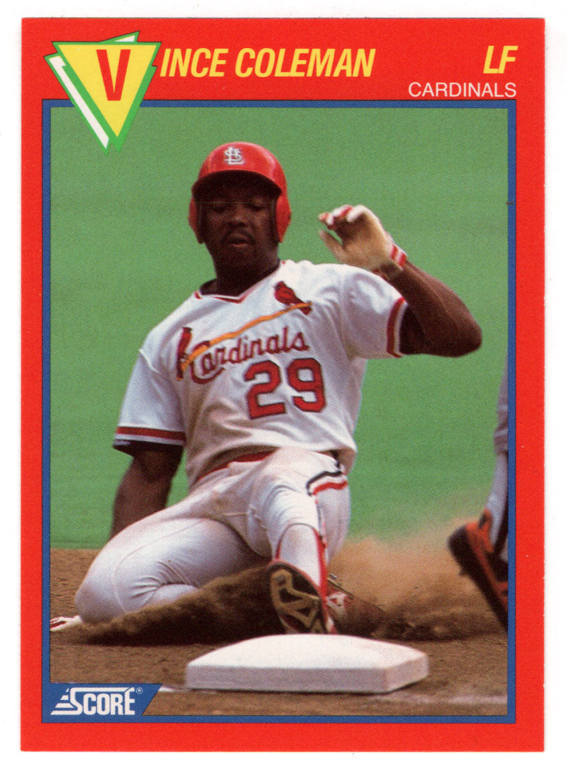 Vince Coleman - St. Louis Cardinals (MLB Baseball Card) 1989 Score Hottest 100 Stars # 86 Mint