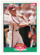 Tom Herr - Philadelphia Phillies (MLB Baseball Card) 1989 Score Rookie & Traded # 9 Mint