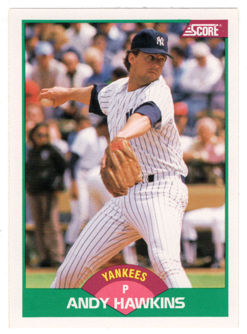Andy Hawkins - New York Yankees (MLB Baseball Card) 1989 Score Rookie & Traded # 14 Mint