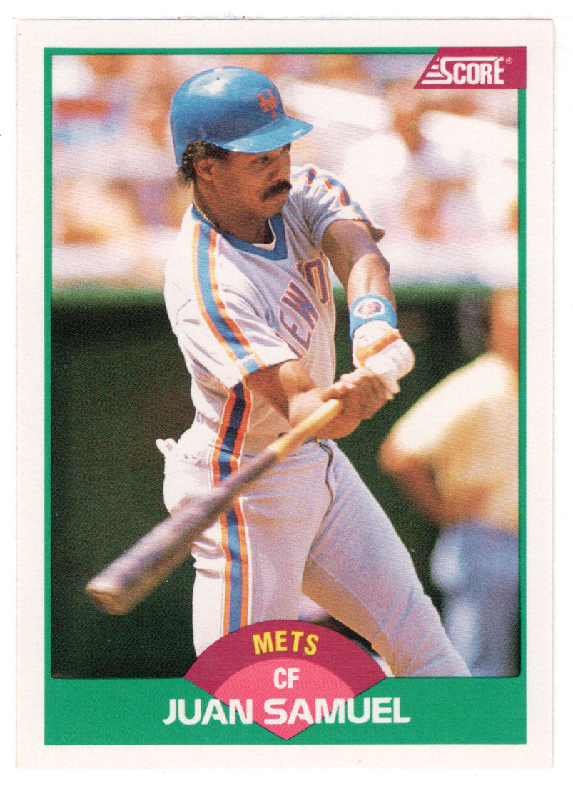 Juan Samuel - New York Mets (MLB Baseball Card) 1989 Score Rookie & Traded # 21 Mint