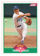 Terry Leach - Kansas City Royals (MLB Baseball Card) 1989 Score Rookie & Traded # 24 Mint