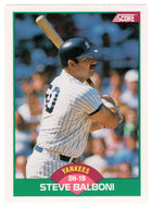 Steve Balboni - New York Yankees (MLB Baseball Card) 1989 Score Rookie & Traded # 27 Mint