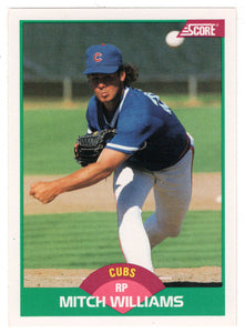Mitch Williams - Chicago Cubs (MLB Baseball Card) 1989 Score Rookie & Traded # 32 Mint