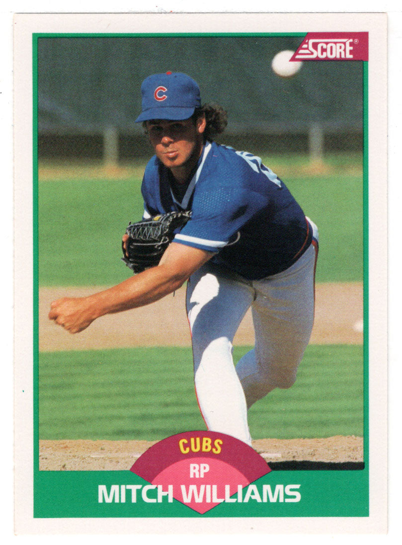 Mitch Williams - Chicago Cubs (MLB Baseball Card) 1989 Score Rookie & Traded # 32 Mint