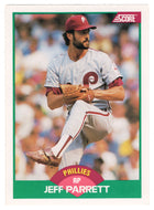 Jeff Parrett - Philadelphia Phillies (MLB Baseball Card) 1989 Score Rookie & Traded # 33 Mint