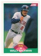 Wally Backman - Minnesota Twins (MLB Baseball Card) 1989 Score Rookie & Traded # 34 Mint