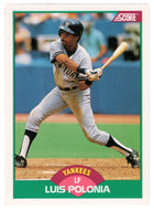 Luis Polonia - New York Yankees (MLB Baseball Card) 1989 Score Rookie & Traded # 38 Mint