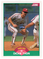 Dickie Thon - Philadelphia Phillies (MLB Baseball Card) 1989 Score Rookie & Traded # 55 Mint