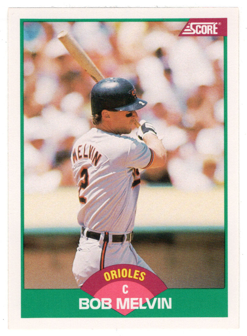 Bob Melvin - Baltimore Orioles (MLB Baseball Card) 1989 Score Rookie & Traded # 61 Mint