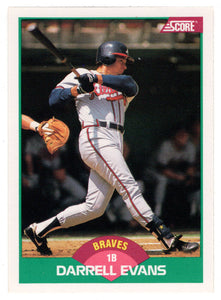 Darrell Evans - Atlanta Braves (MLB Baseball Card) 1989 Score Rookie & Traded # 65 Mint