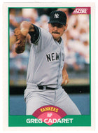 Greg Cadaret - New York Yankees (MLB Baseball Card) 1989 Score Rookie & Traded # 69 Mint