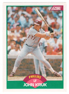 John Kruk - Philadelphia Phillies (MLB Baseball Card) 1989 Score Rookie & Traded # 70 Mint