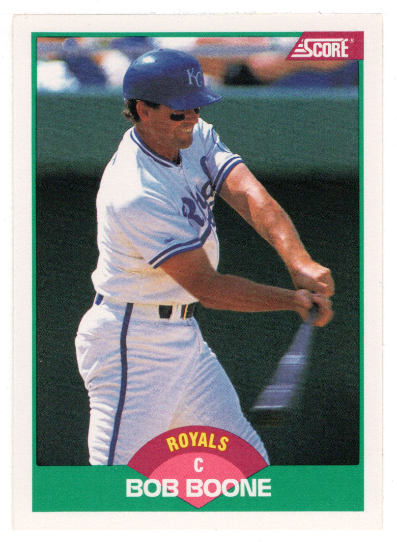 Bob Boone - Kansas City Royals (MLB Baseball Card) 1989 Score Rookie & Traded # 74 Mint