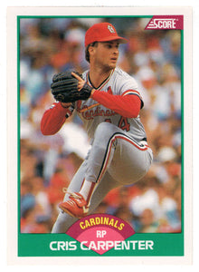 Cris Carpenter - St. Louis Cardinals (MLB Baseball Card) 1989 Score Rookie & Traded # 81 Mint