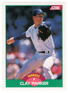 Clay Parker - New York Yankees (MLB Baseball Card) 1989 Score Rookie & Traded # 94 Mint
