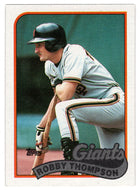 Robby Thompson - San Francisco Giants (MLB Baseball Card) 1989 Topps # 15 Mint