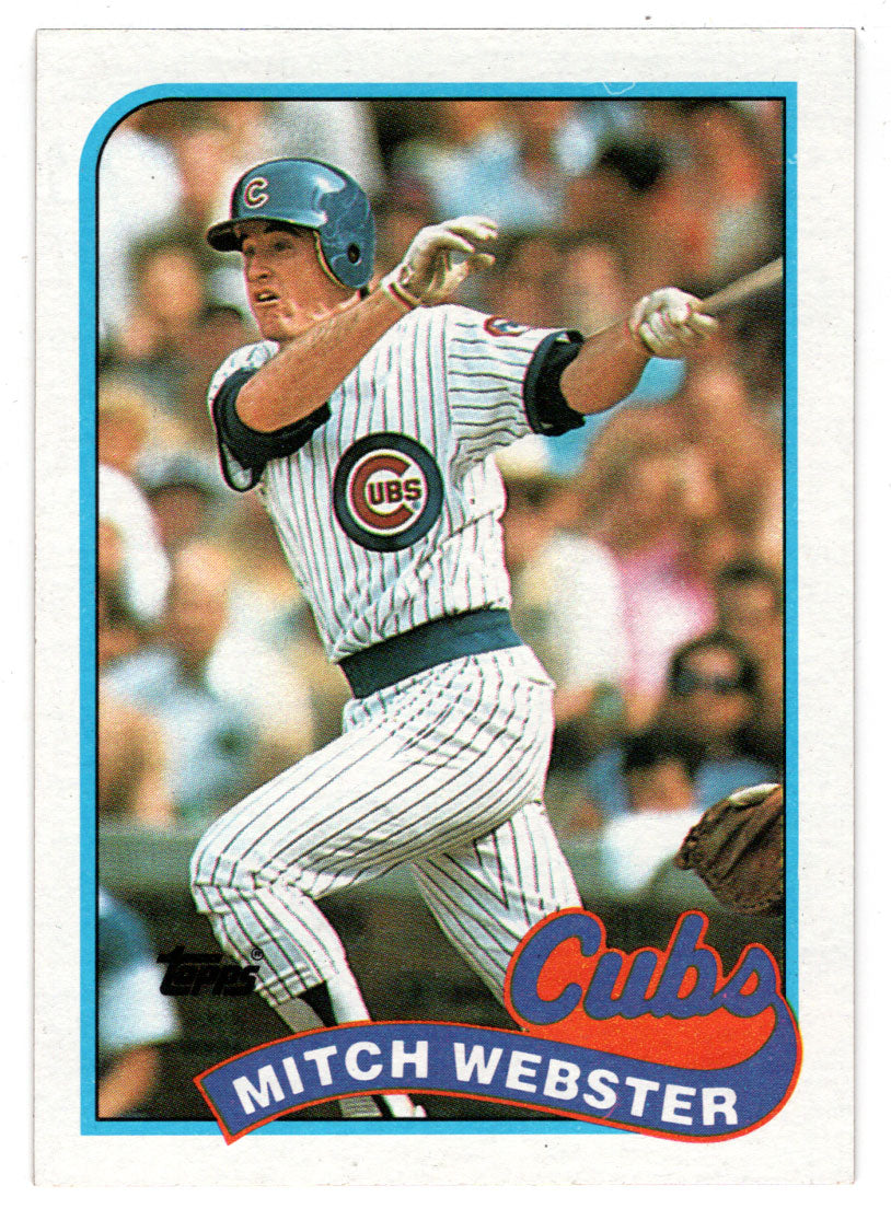 Mitch Webster - Chicago Cubs (MLB Baseball Card) 1989 Topps # 36 Mint
