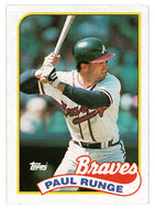 Paul Runge - Atlanta Braves (MLB Baseball Card) 1989 Topps # 38 Mint
