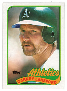 Carney Lansford - Oakland Athletics (MLB Baseball Card) 1989 Topps # 47 Mint