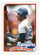 Ruben Sierra - Texas Rangers (MLB Baseball Card) 1989 Topps # 53 Mint