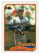 Darryl Hamilton RC - Milwaukee Brewers (MLB Baseball Card) 1989 Topps # 88 Mint