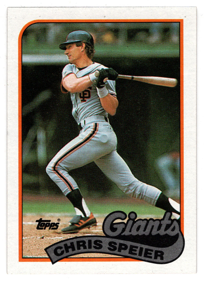 Chris Speier - San Francisco Giants (MLB Baseball Card) 1989 Topps # 94 Mint