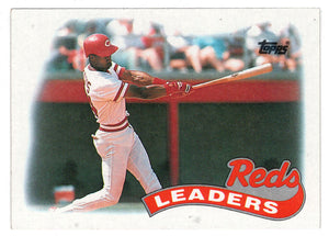 Cincinnati Reds - Team Leaders (MLB Baseball Card) 1989 Topps # 111 Mint