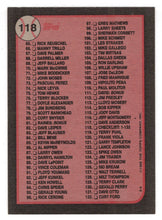 Load image into Gallery viewer, Checklist # 1 (MLB Baseball Card) 1989 Topps # 118 Mint
