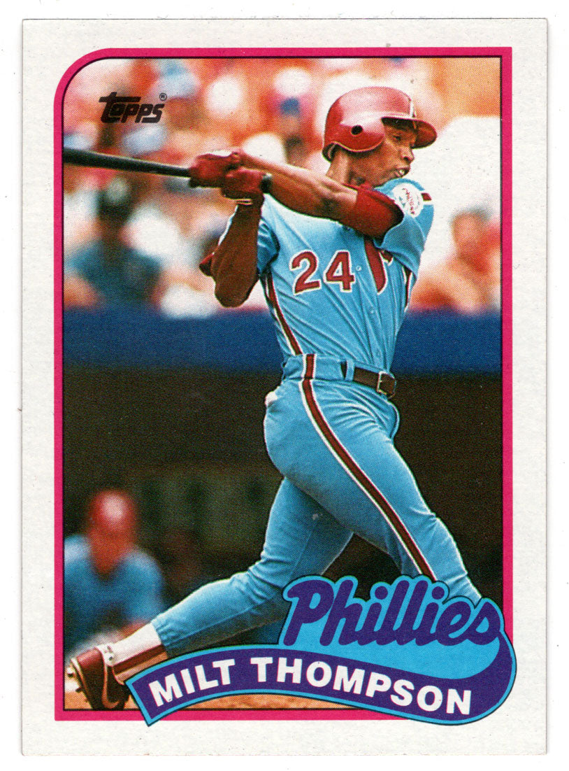 Milt Thompson - Philadelphia Phillies (MLB Baseball Card) 1989 Topps # 128 Mint