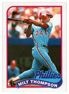 Milt Thompson - Philadelphia Phillies (MLB Baseball Card) 1989 Topps # 128 Mint