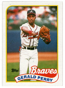 Gerald Perry - Atlanta Braves (MLB Baseball Card) 1989 Topps # 130 Mint