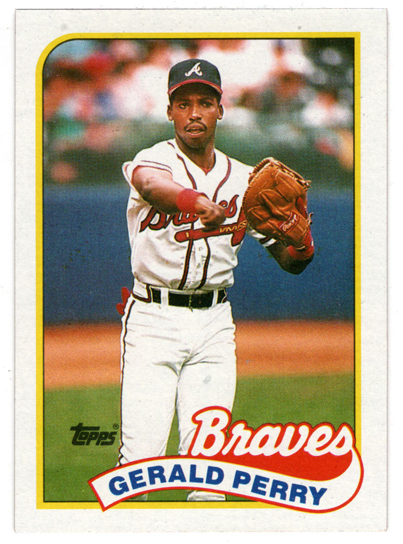 Gerald Perry - Atlanta Braves (MLB Baseball Card) 1989 Topps # 130 Mint