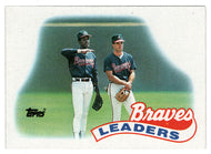 Atlanta Braves - Team Leaders (MLB Baseball Card) 1989 Topps # 171 Mint