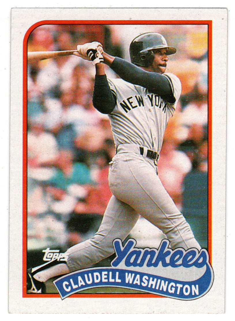 Claudell Washington - New York Yankees (MLB Baseball Card) 1989 Topps # 185 Mint