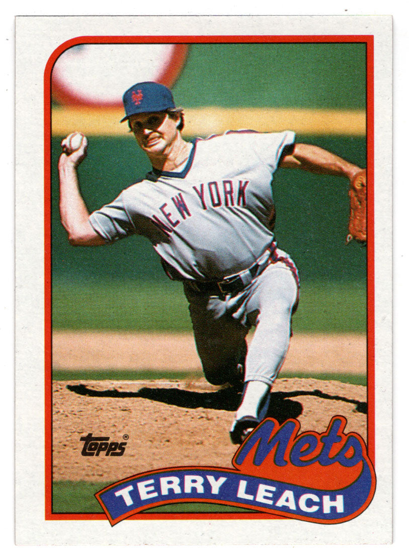 Terry Leach - New York Mets (MLB Baseball Card) 1989 Topps # 207 Mint