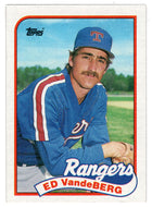 Ed Vande Berg - Texas Rangers (MLB Baseball Card) 1989 Topps # 242 Mint